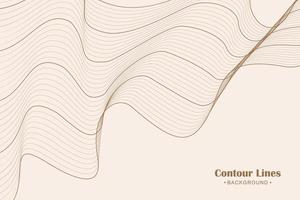 Abstract contour line background illustration vector