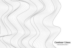 Abstract contour line background illustration vector