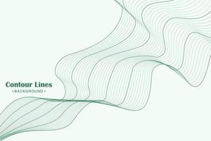 Abstract contour line background illustration vector