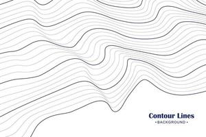 Abstract contour line background illustration vector