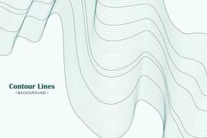 Abstract contour line background illustration vector