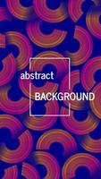Trendy geometric background with abstract circles shapes. Futuristic dynamic pattern design. Vector illustration