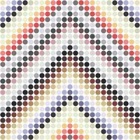 Abstract Dotted Colorful Background Texture. Geometrical background with color circles. Abstract round seamless pattern. vector