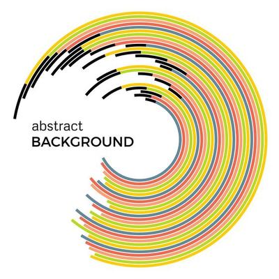 Abstract vector illustration depicting colored circles on a white background. Infographic background with place for your text.