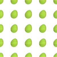 Seamless pattern with colorful Easter eggs. Vector illustration