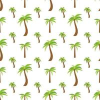 Seamless Pattern with palm trees. Colorful summer background. Vector illustration