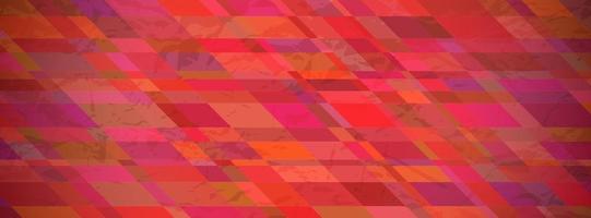 Abstract textured background with red colorful rectangles. Banner design. Beautiful futuristic dynamic geometric pattern design. Vector illustration