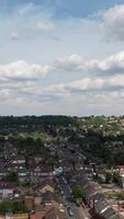 Aerial View of City in Vertical and portrait Style video