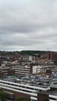 vista aérea de la ciudad en estilo vertical y vertical video