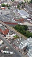 Aerial View of City in Vertical and portrait Style video