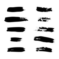 Set of Sketch Scribble Smears. Hand drawn Paint Scribble Stains. Vector illustration.