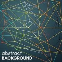 Polygonal background with molecular connection. Molecule and communication background. Geometric background. vector