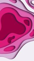 Abstract Background with Pink Paper Cut shapes stories banner design. Vector illustration.