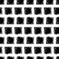 Seamless Pattern with hand drawn black scribble Smear. Abstract grunge texture. Vector illustration