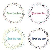 Abstract Circular Stars Form. Modern Design Circle Template. vector