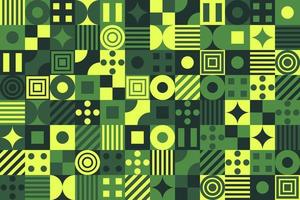 Geometric shape mosaic pattern background vector