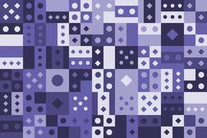 Geometric shape mosaic pattern background vector