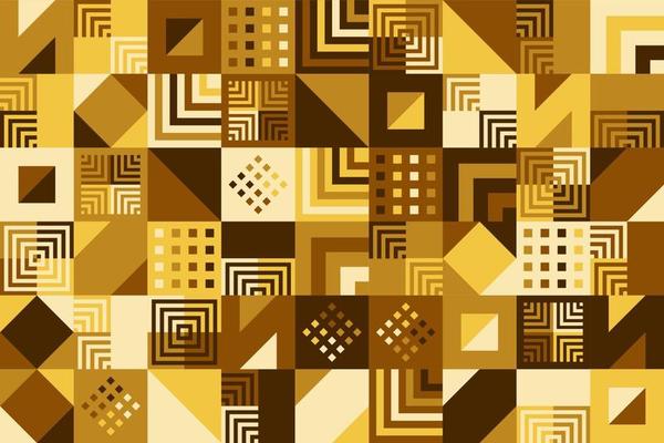 Geometric shape mosaic pattern background