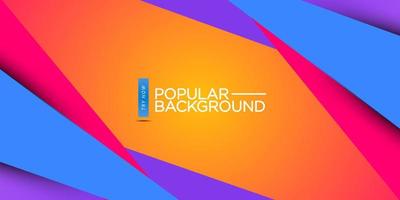 Landscape design background for social media cover design in colorful orange pink purple and blue color.Can be used for presentation background, tech banner.Eps10 vector