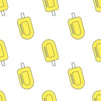 Seamless pattern with ice cream. Vector illustration.