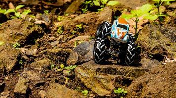 Minahasa, Indonesia  saturday, 10 December 2022, Amazing Monster Off-road Car Toy photo