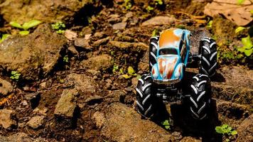 Minahasa, Indonesia  saturday, 10 December 2022, Amazing Monster Off-road Car Toy photo