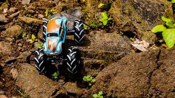 Minahasa, Indonesia  saturday, 10 December 2022, Amazing Monster Off-road Car Toy photo