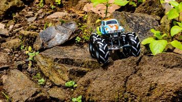 Minahasa, Indonesia  saturday, 10 December 2022, Amazing Monster Off-road Car Toy photo