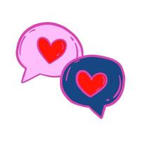 Pink heart. Icons vector illustrations.