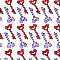 Pattern love you. Color print. Icons vector illustrations.