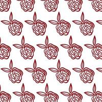 Pattern for your design with red roses. vector