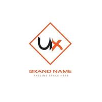 UX Text Logo vector