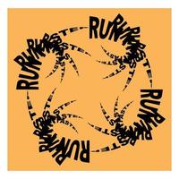 runfaster slogan text typography design vector