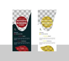 Business Roll Up Set Standee Design. Banner Template design vector