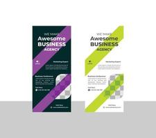 Business Roll Up Set Standee Design. Banner Template design vector