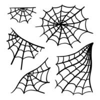 Spider web cobweb vector icon doodle.