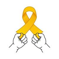 International Childhood Cancer day. ICCD raise awareness, support for children and adolescents with cancer vector