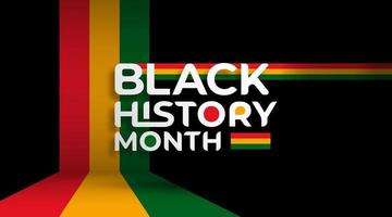 celebración del mes de la historia negra historia afroamericana. celebrado anualmente. en febrero en estados unidos y canadá vector