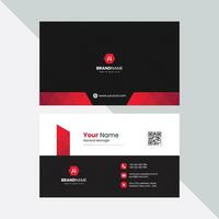 tarjeta de presentación profesional moderna, tarjeta de visita comercial creativa y simple, plantilla de diseño de tarjeta de presentación vector