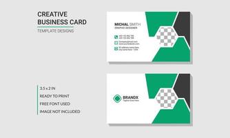 Modern Corporate Business Card Design vector