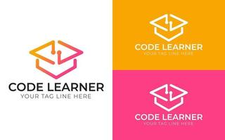 Modern Coding Logo Design vector