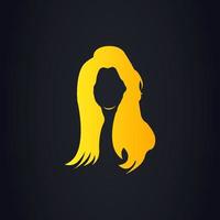 mujer peinado hermoso corte de pelo elegante vector arte ilustración belleza