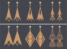 Earrings Jewelry Laser Cut design vector