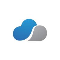 Cloud template vector