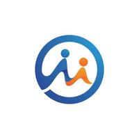 Community, network and social icon vector
