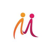 Community, network and social icon vector
