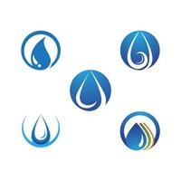 water drop Logo Template vector