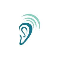 Hearing Logo Template vector