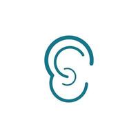 Hearing Logo Template vector