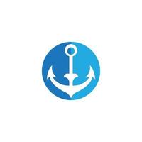 Anchor icon Logo Template vector